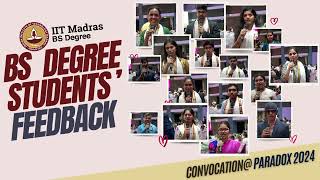 BS Degree helped me secure various internships  Convocation  Paradox 24 [upl. by Anircam]