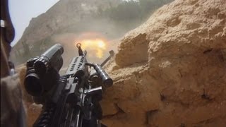 FIREFIGHT ON HELMET CAM IN AFGHANISTAN  PART 1  FUNKER530 [upl. by Ennoved]