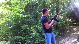 Shooting an ak47 full auto kalash albania full mag kalashnikov [upl. by Edaw]