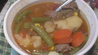 How to cook Hamburger Soup Super Easy Oh yea [upl. by Ysor]