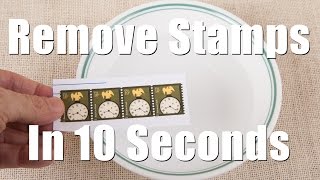 Remove Postage Stamps From Envelops in 10 Seconds [upl. by Uzzi]