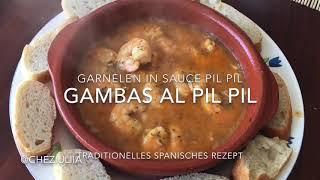 Gambas al pil pil spanisches traditionelles Rezept von Garnelen [upl. by Chuu979]