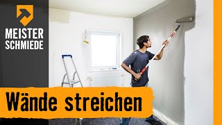 Wände streichen  HORNBACH Meisterschmiede [upl. by Cacka]