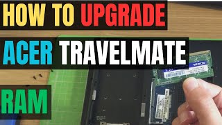 How To UPGRADE Acer TRAVELMATE P645 Laptop RAM Memory [upl. by Pennington]