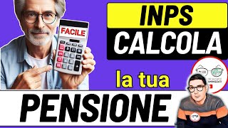 CALCOLA LA TUA PENSIONE ➜ Scopri quando andrai in pensione e quanto guadagnerai IMPORTI INPS [upl. by Attiuqahs]