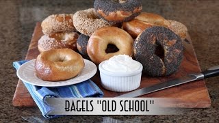 Bagels quotOld Schoolquot  Hand Shaped Boiled and Hearth Baked  Straight Dough Method [upl. by Yntrok]