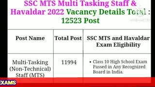 ssc mts🔥multi tasking staff vacancy gk all gkquiz [upl. by Feledy910]