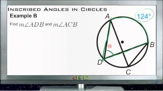 Inscribed Angles in Circles Examples Basic Geometry Concepts [upl. by Guild]