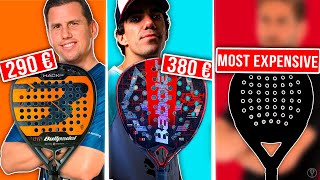 TOP 7 MOST EXPENSIVE PADEL RACKETS 2024 WORTH IT  the4Set [upl. by Atibat]