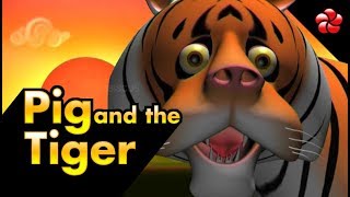 PIG amp TIGER ♥Malayalam cartoon story for nursery Children ♥from manjadi♥Manchadi Folk Songs ampStories [upl. by Ddahc]