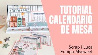 Tutorial Calendario de mesa con scrapiluca [upl. by Riancho187]