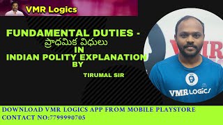 Fundamental Duties in Indian Polity Explanation By Tirumal sir [upl. by Naie]