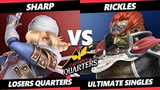 Captains Quarters 2 Losers Quarters  HPT  Rickles Ganondorf Vs NEST  Sharp Sheik SSBU [upl. by Ajnin]