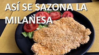 Como Hacer Milanesa de Pollo en Freidora de Aire Bien Sazonada milanesas milanesa receta [upl. by Grinnell796]