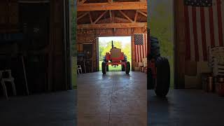 July 19 2024 Pulling the Allis Chalmers 190xt turbo diesel into the barn for the first time [upl. by Rofotsirk]