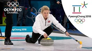 Norways Surprising Curling Victory over Canada  Day 1  Winter Olympics 2018  PyeongChang [upl. by Hgierb]