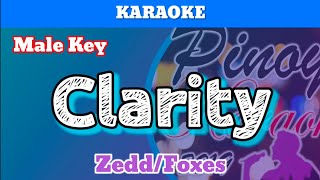 Clarity by Zedd Foxes Karaoke  Male Key [upl. by Waring]