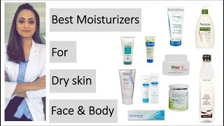 Moisturiser for dry skin for Face and body  product recommendations  dermatologist [upl. by Eyahc]