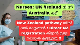 New Zealand Pathway stop ആവുന്ന ലക്ഷണം Huge changes  UK Ireland nurses NZ pathway to Australia [upl. by Ssirk]