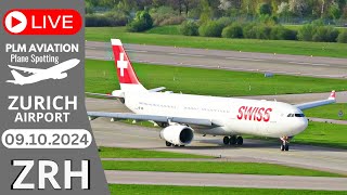 🔴LIVE PLANE SPOTTING Midweek Afternoon at ZRH 🇨🇭  Zurich Airport Plane Spotting [upl. by Hestia11]