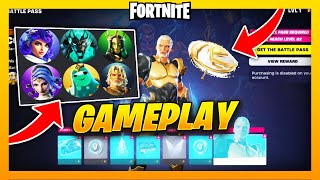 🔴 YENİ SEZON 100 LEVEL BATTLE PASS  FORTNITE BATTLE ROYALE [upl. by Nosinned611]