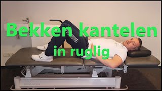 Bekken Kantelen Oefening voor de Lage Rug en Bekken [upl. by Valenba807]