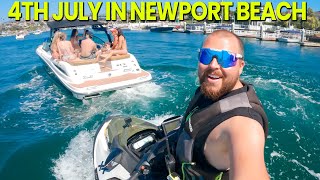 4TH JULY BOAT PARTY IN NEWPORT BEACH [upl. by Dahs]