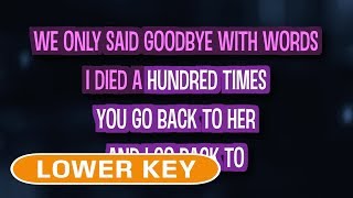 Back To Black Karaoke Lower Key  Amy Winehouse [upl. by Parish]