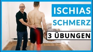 Ischiasschmerzen loswerden 3 SOFORTÜbungen [upl. by Legim]