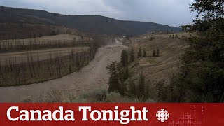 Water breaches landslide damming BCs Chilcotin River  Canada Tonight [upl. by Arleyne]