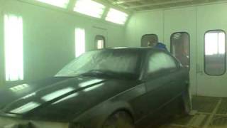 House Of Kolor Kandy Brandywine BMW 325 2 Spraying the Sealer [upl. by Darbie]