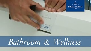 How to install  Squaro Edge 12 WasteOverflow  Villeroy amp Boch [upl. by Farrow]