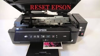 Epson L355 e outras resetar nível de tinta sem programa reset tutorial impresoras L355 L210 l800 [upl. by Fink911]