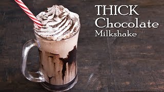 Thick Chocolate Milkshake  Chocolate Shake  Café Style Milkshake  The Terrace Kitchen [upl. by Rowan413]