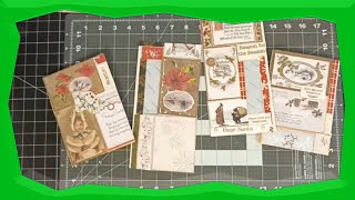 Decorating envelopes Christmas theme for your stash junk journals [upl. by Calendre718]