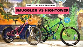 2023 Trail Bike Shootout  Transition Smuggler vs Santa Cruz Hightower V3 [upl. by Sane569]