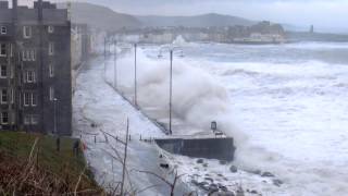 Huge Storm Waves Aberystwyth 3 January 2014  Part 2 [upl. by Northway304]