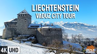 Vaduz Liechtenstein 🇱🇮  Vaduz City Tour  2022 4K [upl. by Aissirac]