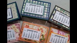 Epis 120 Stampin Up 2019 Desk Calendar Craft Fair Ideas Stamping with DonnaG [upl. by Nnaj]