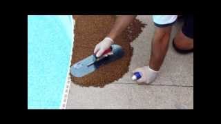 Rubber Pool Deck Surfacing  Do It Yourself [upl. by Bettzel763]