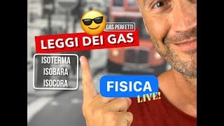 LEGGI DEI GAS isoterma isobara isocora legge di Boyle legge di Gay Lussac fisica gas perfetti￼ [upl. by Natalie716]