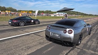 1000HP Nissan GTR R35 vs 800HP BMW M5 F10 TTH TURBOLADER [upl. by Furlani]