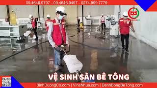 Dịch Vụ Vệ Sinh Làm Sạch Sàn Bê Tông Nhà Xưởng BinhDuongCo [upl. by Ojeitak]