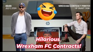 Ryan Reynolds makes Wrexham FC players sign Hilarious Contracts [upl. by Evelina]