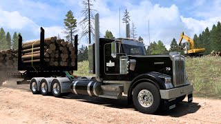 Heavy Haul Logging  Massive Kenworth  American Truck Simulator  Le Beau Logging [upl. by Delacourt944]