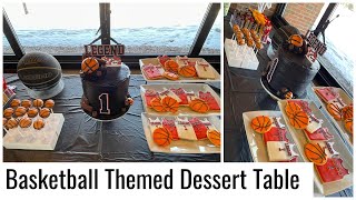 Basketball Theme Dessert Table  Tips [upl. by Ehcram631]