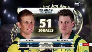 James Faulkner 6429 vs India 3rd Odi 2013  Mohali Extended Highlights [upl. by Hersch]