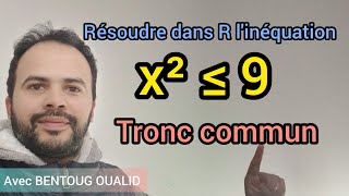 résolution de linéquation du second degré par lidentité remarquable  tronc commun [upl. by Hudgens]