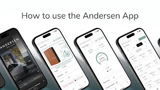 Andersen EV  How to use the Andersen App [upl. by Ahaelam141]