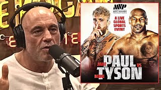 Joe Rogan REACTS To Jake Paul Vs Mike Tyson Boxing Fight [upl. by Cullin]